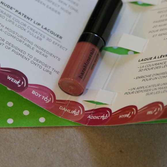 bareMinerals Lip Gloss Dahling Gen Nude Patent Lip Lacquer -Set of 3 Sample Size - Picture 3 of 6